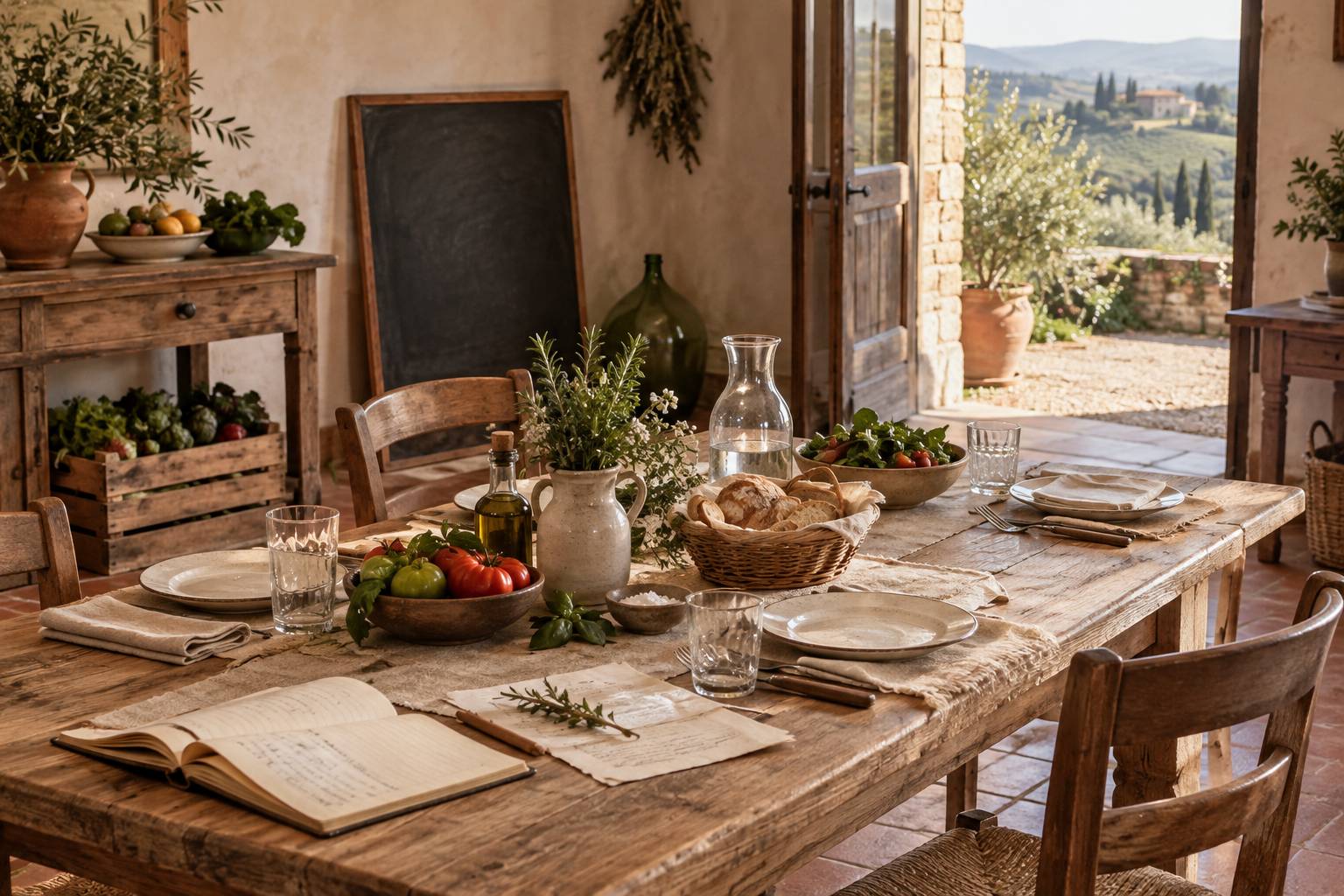 Illustration éditoriale du sujet : Agriturismo e ristorante nel Casalese: le differenze a tavola