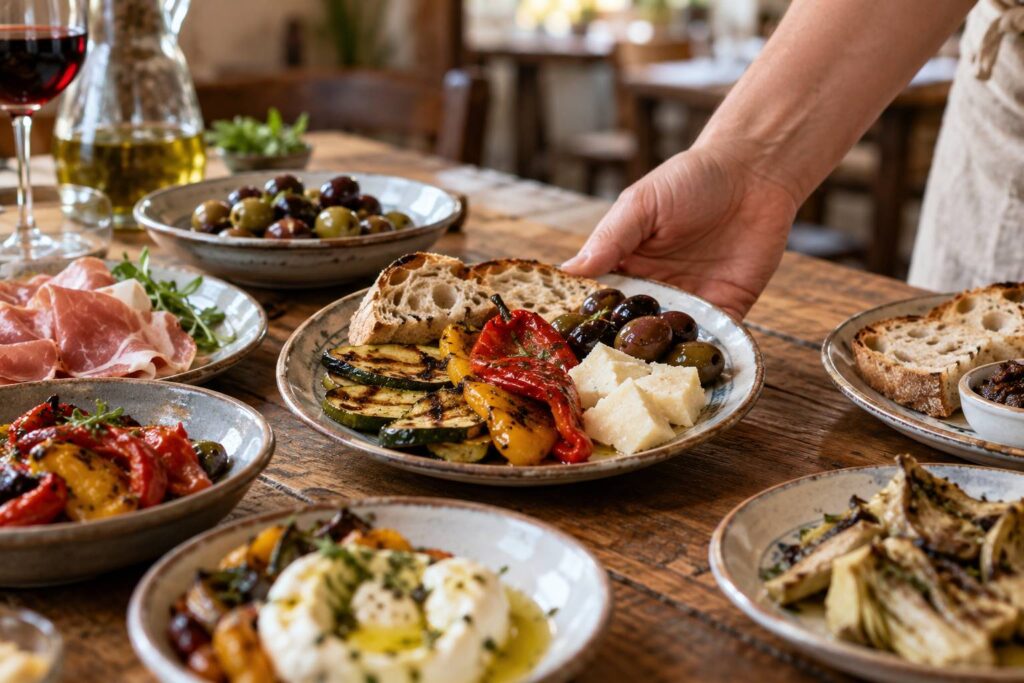 Illustration de détail sur le sujet : Antipasti nei menù fissi degli agriturismi casalesi: quanti sono